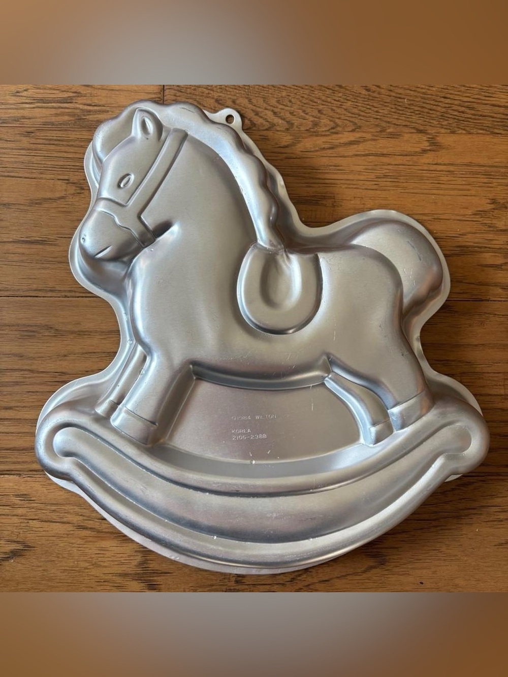 Vintage Wilton 1984 rocking horse cake pan.